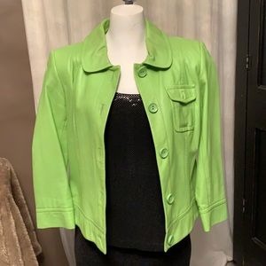 Dana Buchman Leather blazer, women’s sz 4